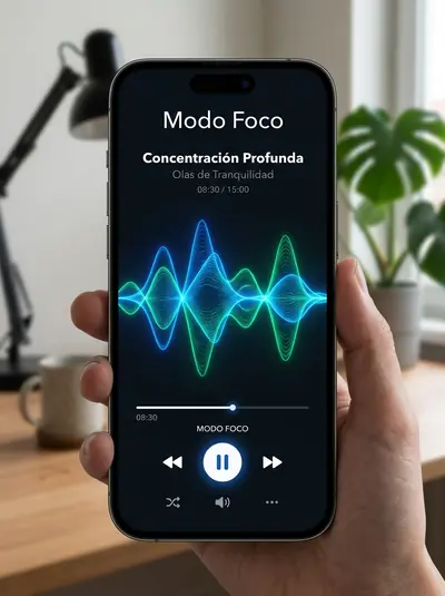 Modo Foco: Áudios de produtividade